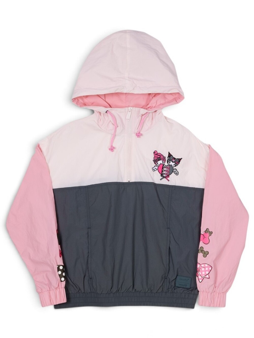 Loungefly Sanrio My Melody & Kuromi Half-Zip Unisex Windbreaker Jacket Size 3X